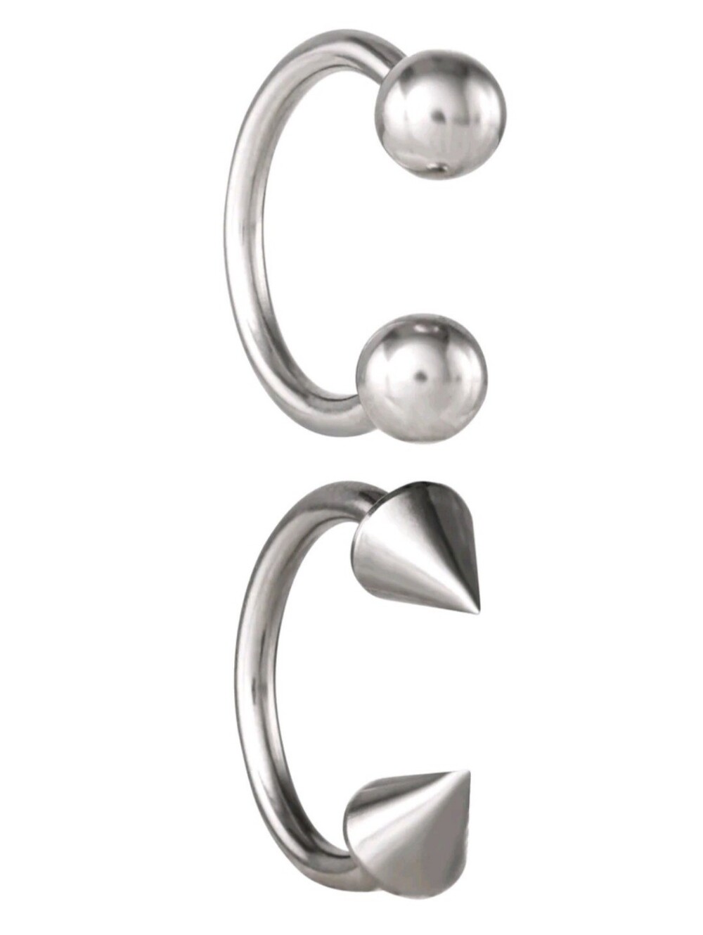 Women's 16G Stainless Steel Horseshoe Nose Rings